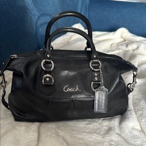 Coach Black Leather Handbag